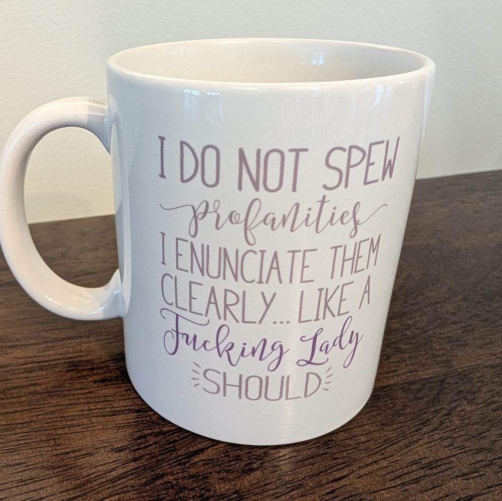 Enunciate Profanities Mug - Brand New